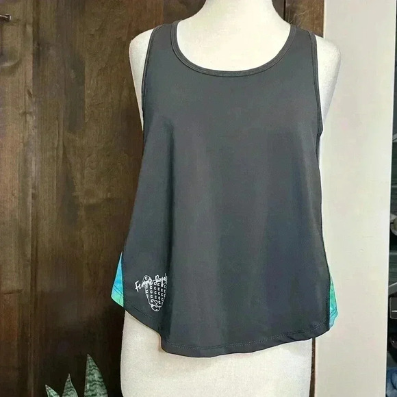 NWT Femme Royale Black tank top athletic wear workout running Women’s Size XL - Picture 2 of 10